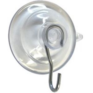 OOK 54402 Suction Cup, Plastic Base, Clear Base, 1 lb Working Load, Pack of 6