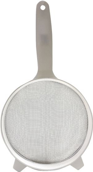 Norpro 2138 Strainer, Stainless Steel, 8-1/2 in Dia, Plastic Handle