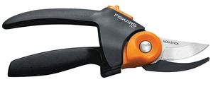 Fiskars 391041-1001 Pruner, 3/4 in Cutting Capacity, Steel Blade, Bypass Blade, Rolling Handle