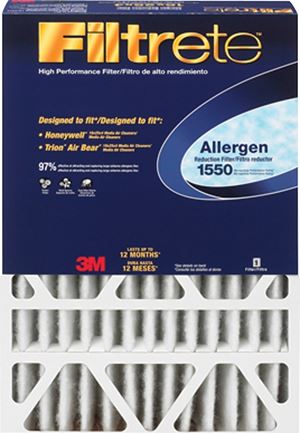 Filtrete DP03DC-4 Air Filter, 25 in L, 20 in W, Cardboard Frame, Pack of 4