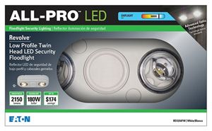 Eaton Lighting All-Pro REVOLVE REV250FW Flood Light, 120 V, 26.7 W, LED Lamp, 2150 Lumens, 5000 K Color Temp