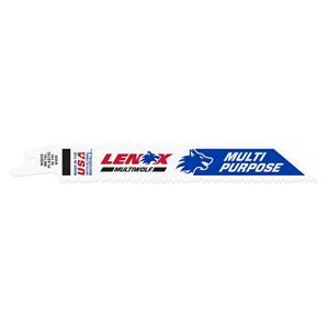 Lenox 20561S610R Reciprocating Saw Blade, 3/4 in W, 6 in L, 10 TPI, HSS Cutting Edge