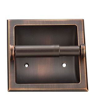 Boston Harbor 776H-35-07 Recessed Paper Holder, Plastic/Zinc, Venetian Bronze, Recessed Mounting