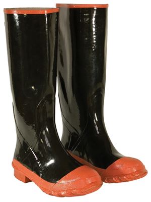 CLC Rain Boots Series R21009 Rain Boots, 9, Black, Slip-On Closure, Rubber Upper