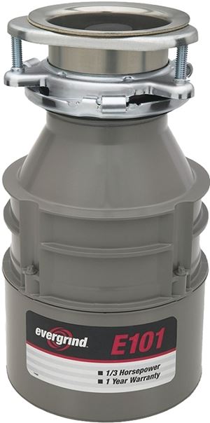 InSinkErator Evergrind Series 75941 Garbage Disposal, 26 oz Grinding Chamber, 1/3 hp Motor, 120 V, Steel