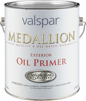 Valspar Medallion 027.0000183.007 Exterior Primer, White, 1 gal, Pail, Pack of 4