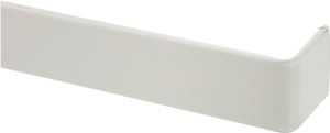 Kenney KN537 Curtain Rod, 48 to 84 in L, Steel, White