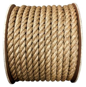 Koch 5300845 Rope, 1/4 in Dia, Sisal, Natural