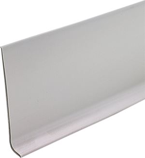 M-D 75291 Wall Base, 4 ft L, 4 in W, Vinyl, Silver, Pack of 18