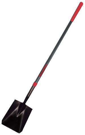 Razor-Back 44000 Handled Transfer Shovel with Socket, 9-1/2 in W Blade, Steel Blade, Fiberglass Handle, 48 in L Handle