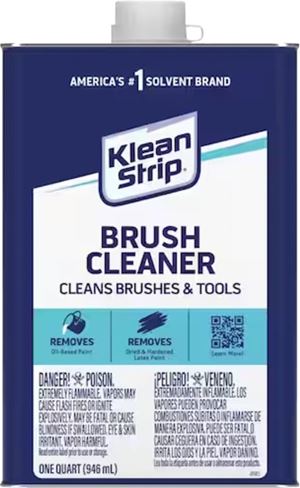 Klean Strip QBC12C Brush Cleaner, Liquid, 1 qt, Can, Pack of 6
