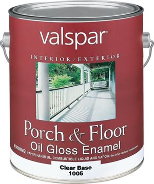 Valspar 027.0001005.007 Porch and Floor Paint, Gloss, Clear, 1 gal, Can, 500 sq-ft/gal Coverage Area, Pack of 2