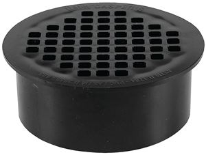 Oatey 43568 Floor Drain, 4 in, Snap-In, ABS Body, Black