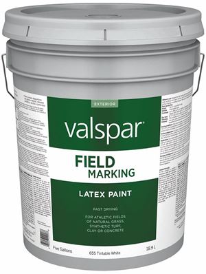 Valspar Armor 655 Series 044.0000655.008 Field and Zone Marking Paint, Flat, White, 5 gal, Pail