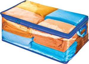 Ziploc 71596/70162 Flexible Tote, 22 gal Capacity, Plastic, Clear, Zipper Closure, 26-1/2 in L, 16 in W