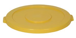 Continental Commercial Huskee 3201YW Receptacle Lid, 32 gal, Plastic, Yellow, For: Huskee 3200 Container