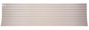 Tuftex SeaCoaster Series 1208C Roof Panel, 12 ft L, 26 in W, Corrugated Profile, Vinyl, Opaque Tan, Pack of 10