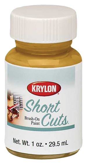 Krylon KSCB001 Craft Enamel Paint, High-Gloss, Gold Leaf, 1 oz, Bottle, Pack of 6