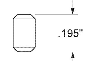 Kwikset 83101-001 Bottom Pin, Zinc, Gold, Specifications: #2 Size