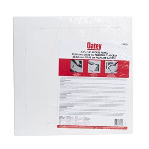 Oatey 34056 Access Panel, 14 in L, 14 in W, ABS, White