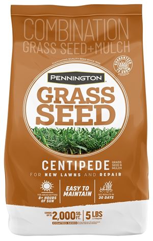 Pennington 100081628 Centipede Grass Seed and Mulch, 5 lb