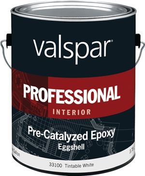Valspar 045.0033100.007 Interior Paint, Eggshell Sheen, White, 1 gal, Can, 400 sq-ft Coverage Area, Pack of 4