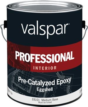 Valspar 045.0033101.007 Interior Paint, Eggshell Sheen, Medium, 1 gal, Can, 400 sq-ft Coverage Area, Pack of 4