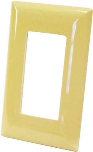 US Hardware E-104C Wallplate, Plastic, Ivory