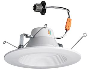 ETI Color Preference Series DL-6-80-902-SV-D Recessed Retrofit Downlight, 65 W, 120 V, LED Lamp, Acrylic, White