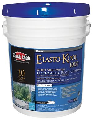 Gardner SK-7805 Elastomeric Roof Coating, White, 18 L Pail, Liquid