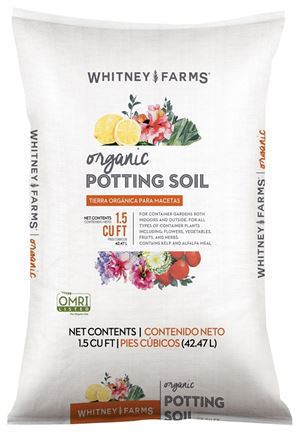 Whitney Farms 10101-71603 Organic Potting Soil, 1.5 cu-ft Bag