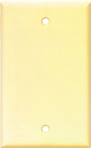 Eaton Cooper Wiring 2129 2129V-BOX Wallplate, 4-1/2 in L, 2-3/4 in W, 0.08 in Thick, 1 -Gang, Thermoset, Ivory, Pack of 25