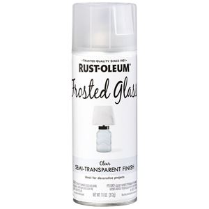 Rust-Oleum 342600 Spray Paint, Flat, Frosted Glass, 11 oz, Aerosol Can