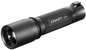 Coast 19221 Long Range Flashlight, AAA Battery, Alkaline, Lithium-Ion Battery, LED Lamp, 300 Lumens, Flood to Spot Beam