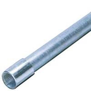 Allied Tube & Conduit 103093 Conduit, 1-1/2 in, 10 ft L, Steel, Galvanized