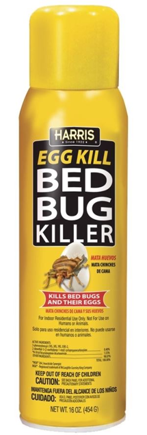 Harris EGG-16 Bed Bug Killer, Liquid, Spray Application, 16 oz