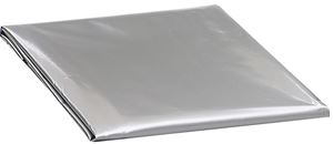 M-D 50042 Air Conditioner Cover with Elastic Strap, 22 in L, 27 in W, Polyethylene, Silver