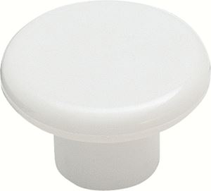 Amerock Allison Value Series BP802PW Cabinet Knob, 13/16 in Projection, Plastic