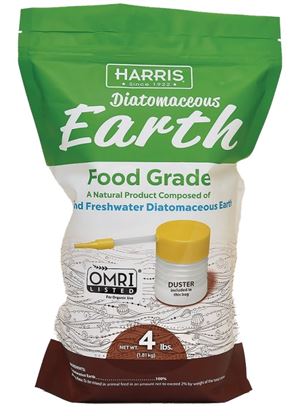 Harris DE-FG4P Diatomaceous Earth with Powder Duster, Powder, 4 lb, Bag