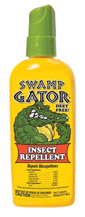 Harris Swamp Gator HSG-6 Insect Repellent, 6 oz, Liquid, Milky, Minty