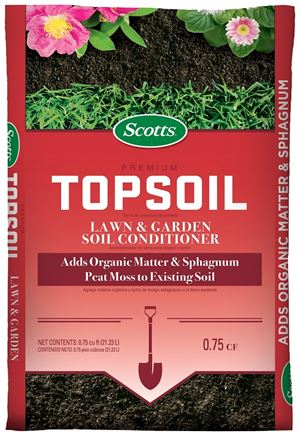 Scotts 71130756 Premium Topsoil, 0.75 cu-ft Bag