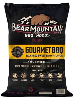 Bear Mountain Craft Blends Series FK90 BBQ Pellet, Gourmet, 20 in L, Wood, 20 lb Bag