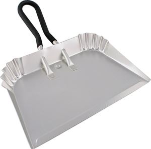 Simple Spaces DL-5010 Dustpan, 17-3/4 in L, 17 in W, Aluminum, Silver, Anodizing