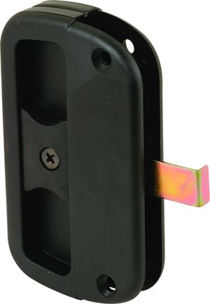 Prime-Line A 186 Door Latch and Pull, Plastic/Steel, Black