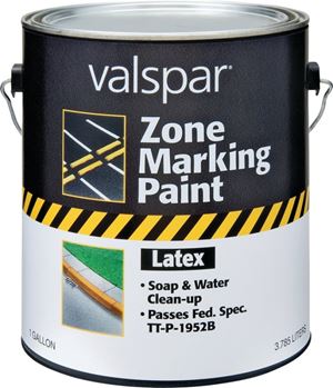 Valspar 024.0000135.007 Field and Zone Marking Paint, Flat, White, 1 gal, Pail, Pack of 4