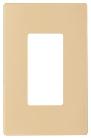 Arrow Hart PJS PJS26V Wallplate, 4-7/8 in L, 3-1/8 in W, 1 -Gang, Polycarbonate, Ivory, High-Gloss