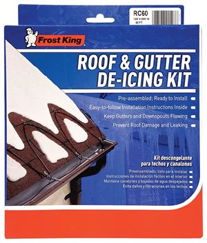 Frost King RC Series RC60 Electric Roof Cable Kit, 60 ft L, 120 V, 300 W