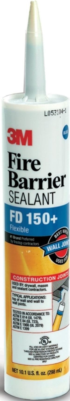 3M FD 150+ Blue Fire Barrier Sealant, Blue, 40 to 122 deg F, 10.1 oz Cartridge