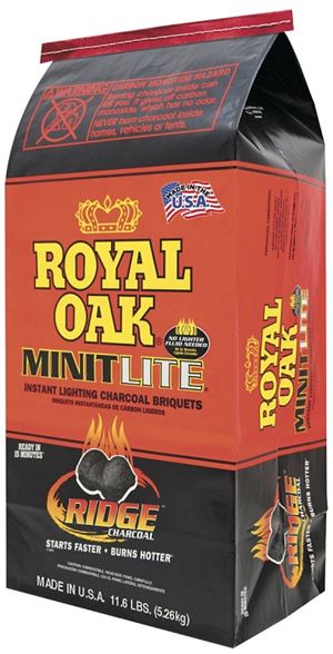 Royal Oak Minit Lite 198-274-007 Charcoal Briquettes, 11.6 lb Bag