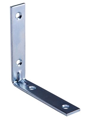 ProSource CB-Z03.5-01PS Corner Brace, 3-1/2 in L, 3-1/2 in W, 3/4 in H, Steel, Zinc-Plated, 3 mm Thick Material, Pack of 25